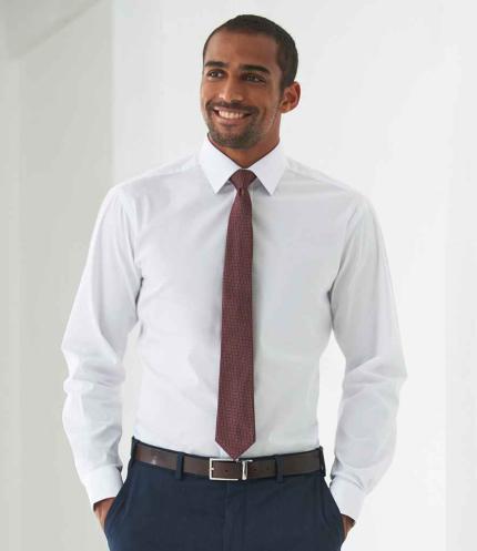 Brook Taverner Alba Long Sleeve Slim Fit Poplin Shirt 1