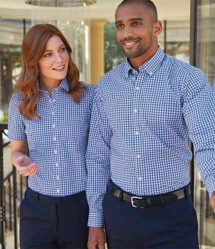 Brook Taverner Montana Gingham Long Sleeve Shirt 1