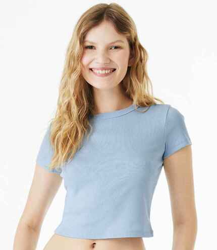 Bella Ladies Micro Rib Baby T-Shirt 3