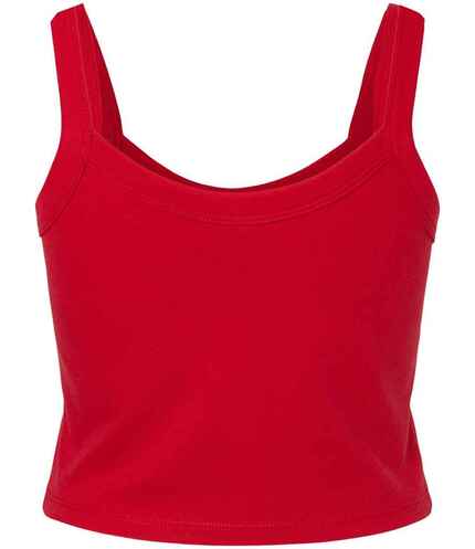 Bella Ladies Micro Rib Spaghetti Strap Tank Top 2