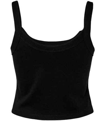 Bella Ladies Micro Rib Spaghetti Strap Tank Top 2