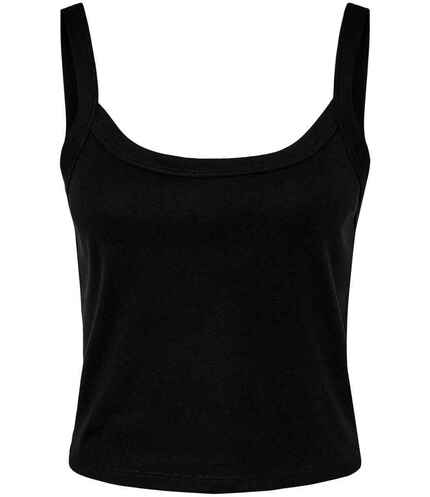 Bella Ladies Micro Rib Spaghetti Strap Tank Top