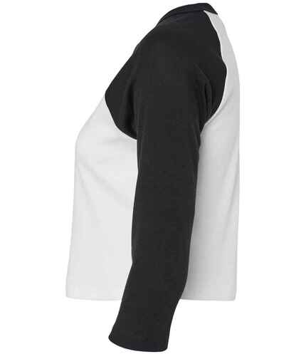 Bella Ladies Micro Rib 3/4 Raglan Baby T-Shirt 1