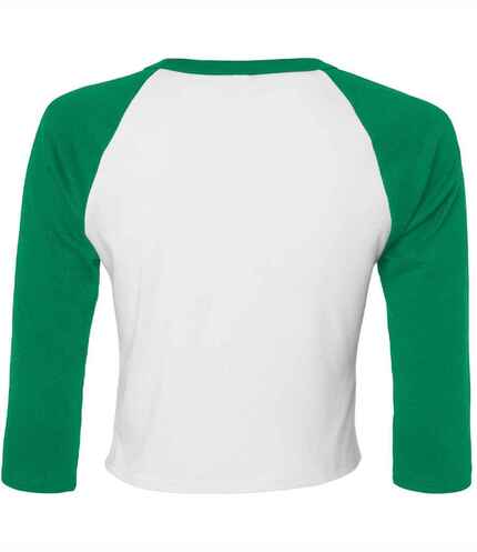 Bella Ladies Micro Rib 3/4 Raglan Baby T-Shirt 2