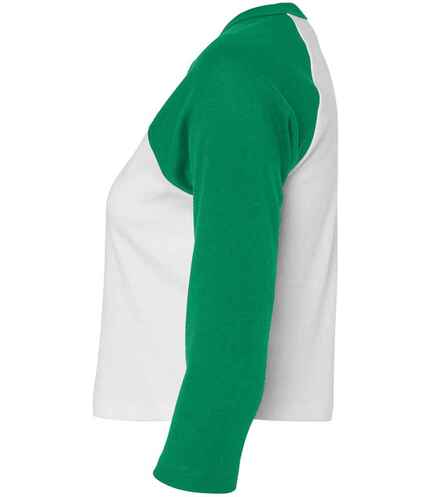 Bella Ladies Micro Rib 3/4 Raglan Baby T-Shirt 1