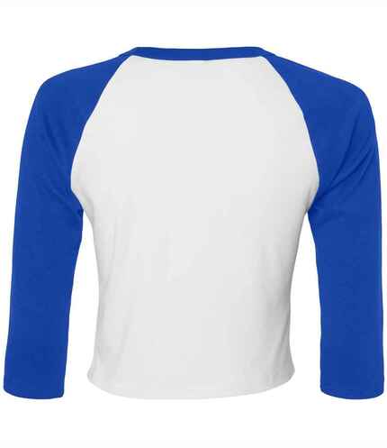 Bella Ladies Micro Rib 3/4 Raglan Baby T-Shirt 2