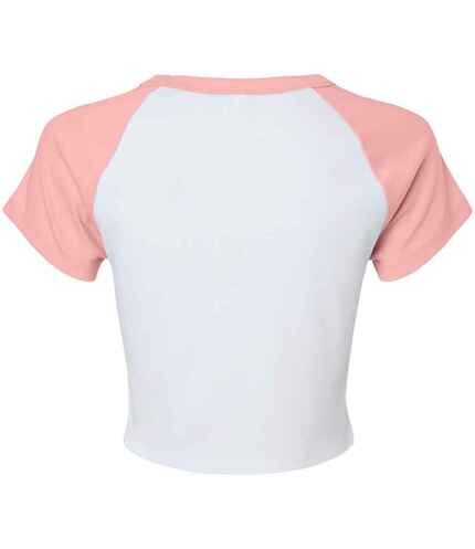 Bella Ladies Micro Rib Raglan Baby T-Shirt 2