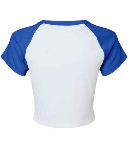 Bella Ladies Micro Rib Raglan Baby T-Shirt 2