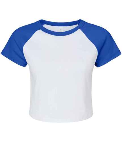 Bella Ladies Micro Rib Raglan Baby T-Shirt 0