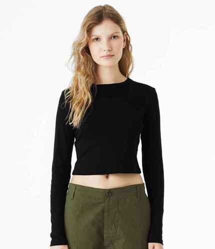 Bella Micro Rib Long Sleeve Baby T-Shirt 3