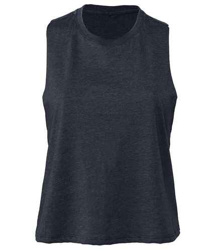 Bella Ladies Racer Back Cropped Tank Top