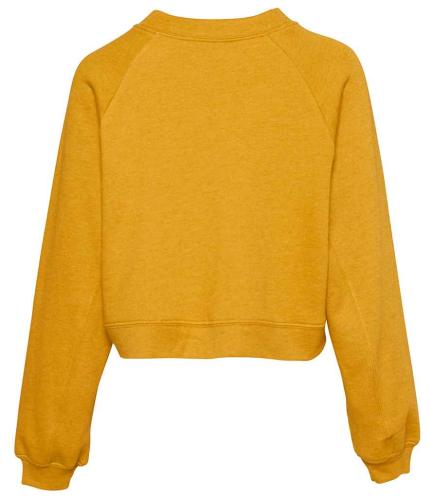 Bella Ladies Raglan Cropped Pullover Sweatshirt 2