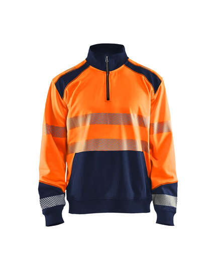 Blaklader 3556 Hi-Vis sweatshirt with half zip 0