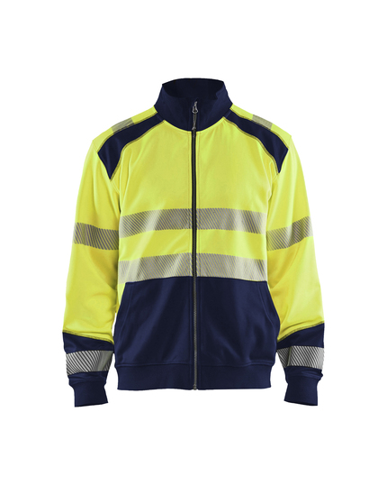 Blaklader 3558 Hi-Vis sweatshirt with full zip 0