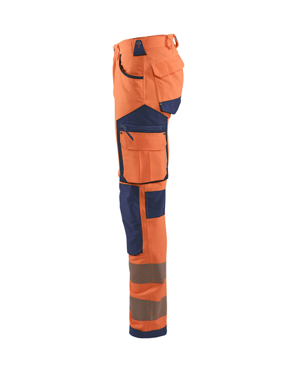 Blaklader Hi-Vis Trousers, 4-way stretch Without Nail Pockets 2