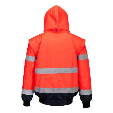 Portwest Hi-Vis 3-in-1 Contrast Bomber Jacket 1
