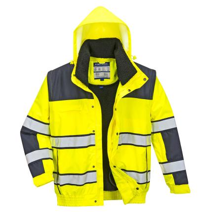 Portwest
 Hi-Vis 3-in-1 Contrast Winter Bomber Jacket