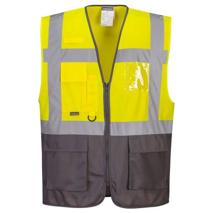 Portwest Warsaw Hi-Vis Contrast Executive Vest 0