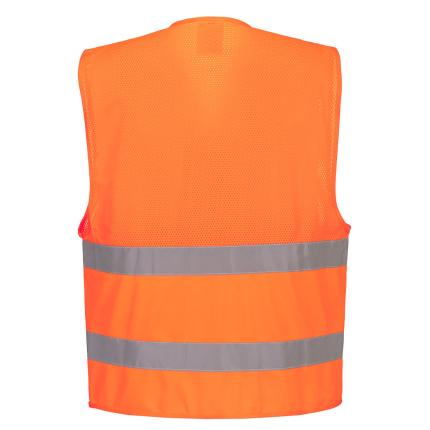 Portwest
 Hi-Vis Half Mesh Two Band Vest