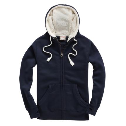 Cotton Ridge Sherpa Fleece Zip Hoodie-Peach Finished (F15)