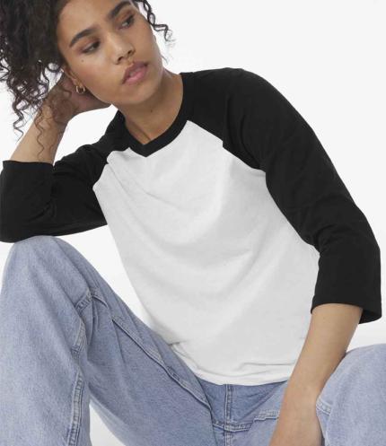 Canvas Unisex 3/4 Sleeve Baseball T-Shirt 3