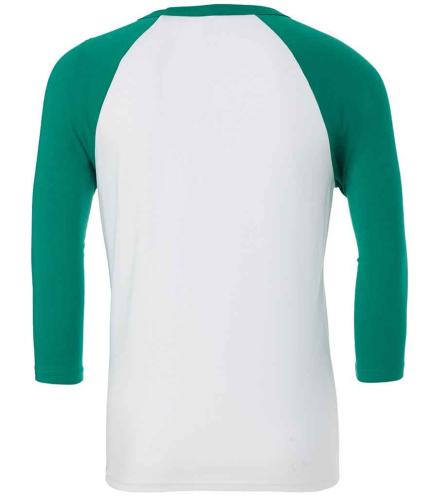 Canvas Unisex 3/4 Sleeve Baseball T-Shirt 2
