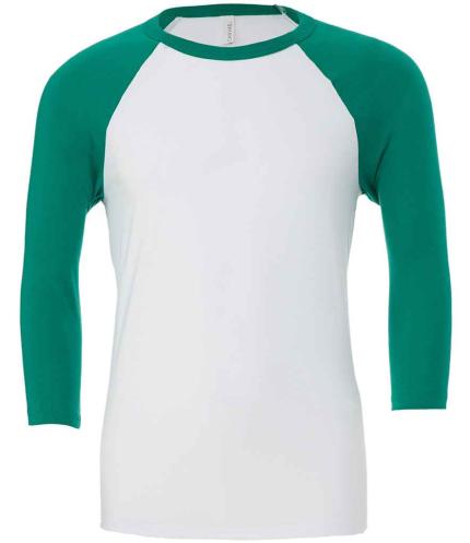 Canvas Unisex 3/4 Sleeve Baseball T-Shirt 0