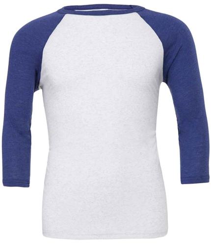 Canvas Unisex 3/4 Sleeve Baseball T-Shirt