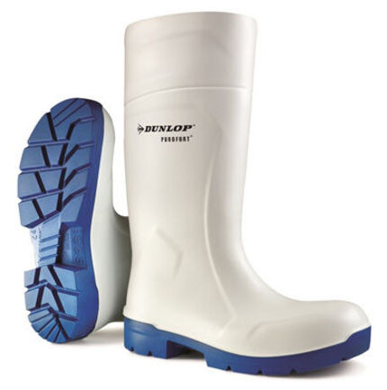 DUNLOP PUROFORT MULTIGRIP SAFETY WELLINGTON WHITE