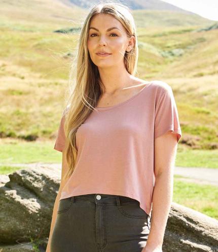Ecologie Ladies Daintree EcoViscose Cropped T-Shirt 2