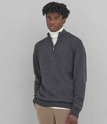 Ecologie Unisex Wakhan Zip Neck Sustainable Sweater 2