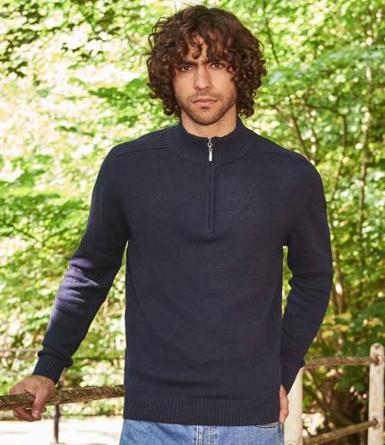 Ecologie Unisex Wakhan Zip Neck Sustainable Sweater 2