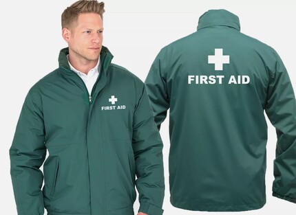 First Aid Printed Result Core Channel Jacket