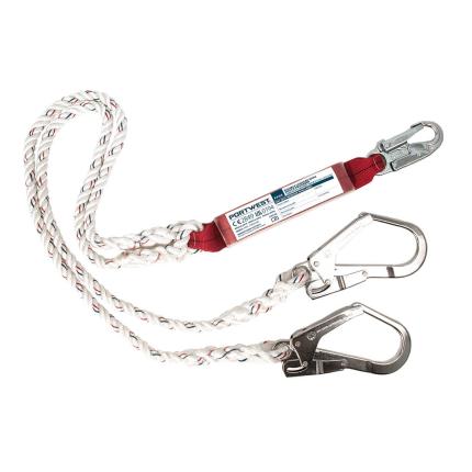 Portwest
 Double 1.8m Lanyard With Shock Absorber 0