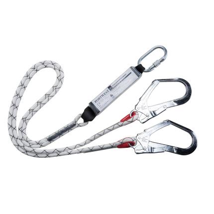 Portwest
 Double Kernmantle 1.8m Lanyard With Shock Absorber 0