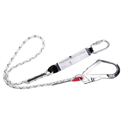 Portwest
 Single Kernmantle 1.8m Lanyard With Shock Absorber 0