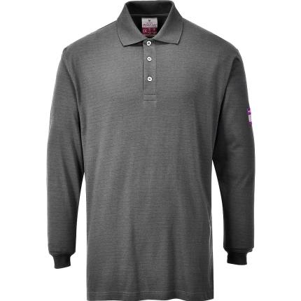 Portwest
 Flame Resistant Anti-Static Long Sleeve Polo Shirt