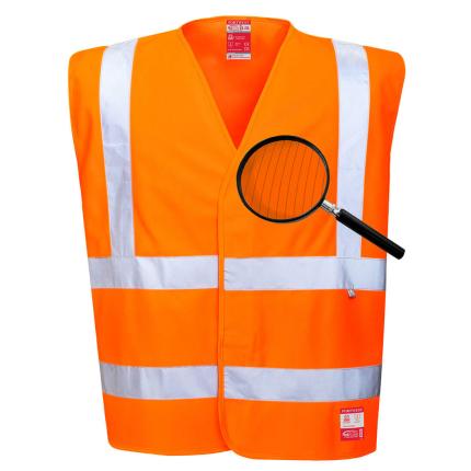 Portwest
 Hi-Vis Anti Static Vest - Flame Resistant