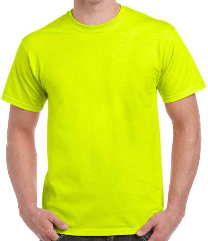 fluorescent green color t shirt