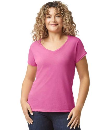 Gildan Ladies SoftStyle® V Neck T-Shirt 1