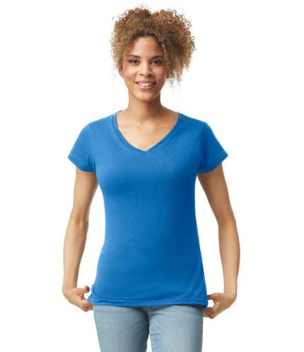 Gildan Ladies SoftStyle® V Neck T-Shirt 1