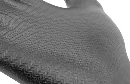 Glovezilla Beeswift Nitrile Disposable Gripper Gloves Powder Free Black 1