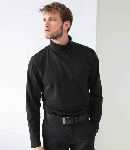 Henbury Long Sleeve Roll Neck Top 3