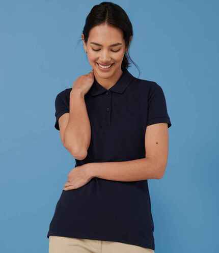 Henbury Ladies Modern Fit Cotton Piqué Polo Shirt 3