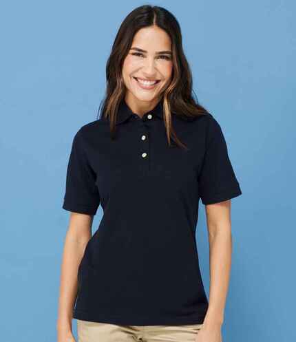 Henbury Ladies Classic Cotton Piqué Polo Shirt 1