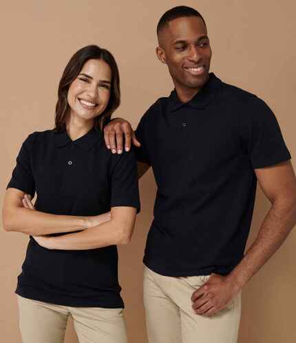 Henbury Unisex Stretch Cotton Piqué Polo Shirt 1