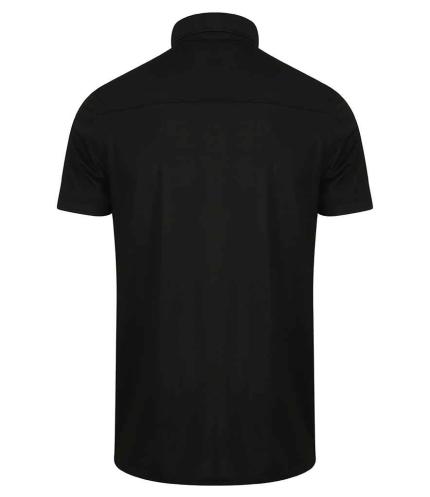 Henbury Slim Fit Stretch Microfine Piqué Polo Shirt 2