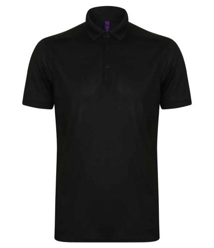 Henbury Slim Fit Stretch Microfine Piqué Polo Shirt 0