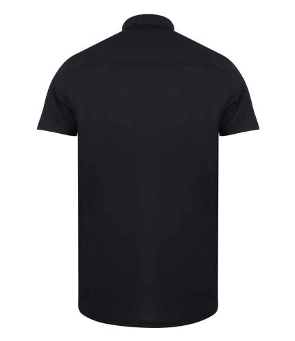 Henbury Slim Fit Stretch Microfine Piqué Polo Shirt 2