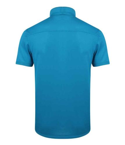 Henbury Slim Fit Stretch Microfine Piqué Polo Shirt 2